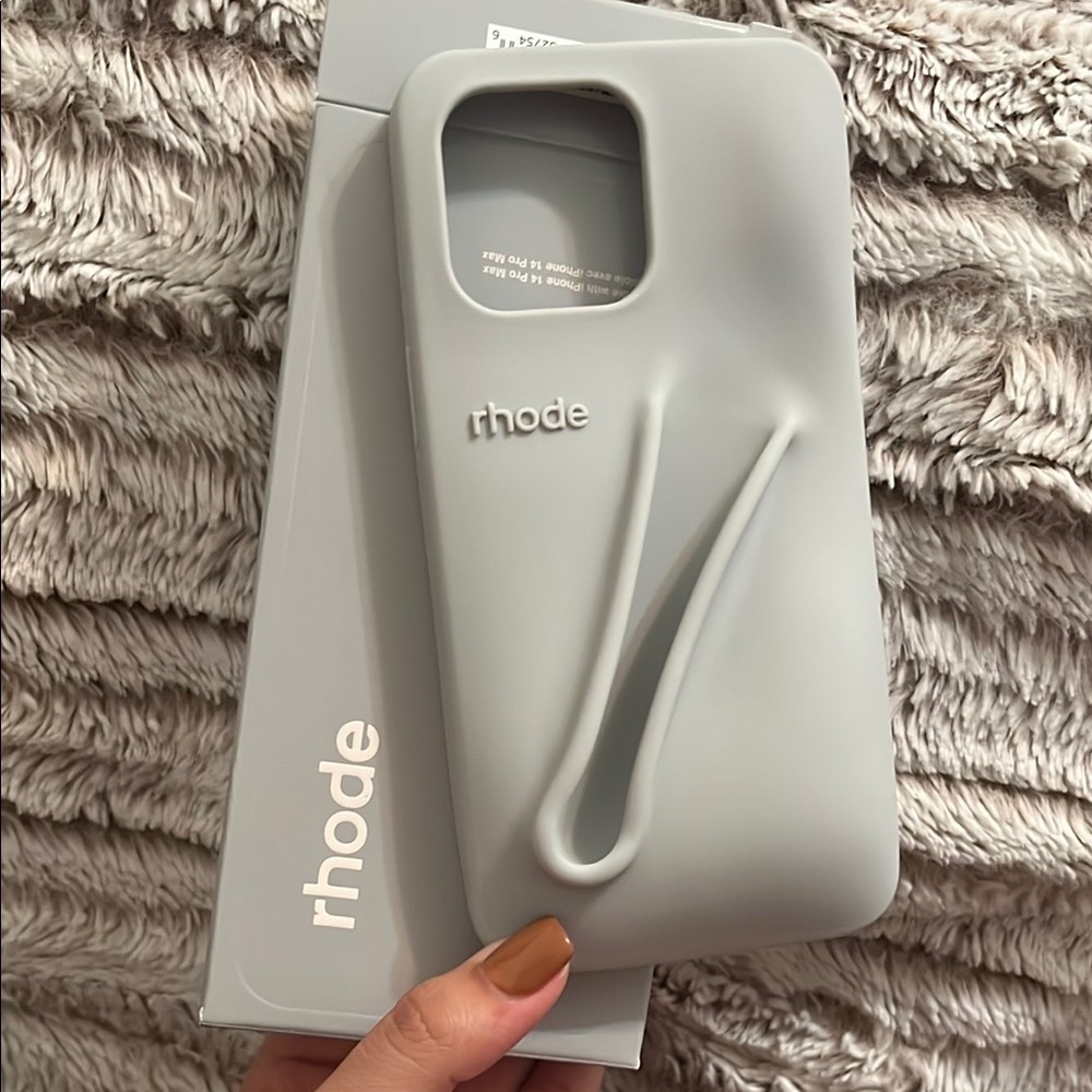 RHODE Light Gray Sculpted Phone Case